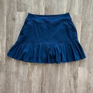 Under Armour Tuck Pleated Golf Skort Navy Blue Size XS